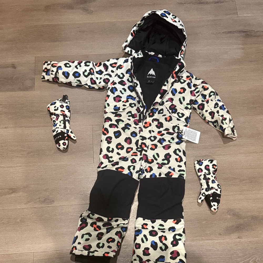 4T Burton Snowsuit with Mittens